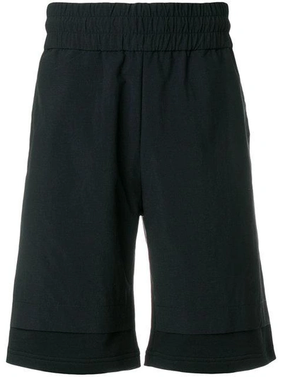 Shop Kenzo Layered Shorts In Black