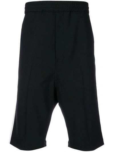 Shop Neil Barrett Elasticated Waistband Shorts In Black