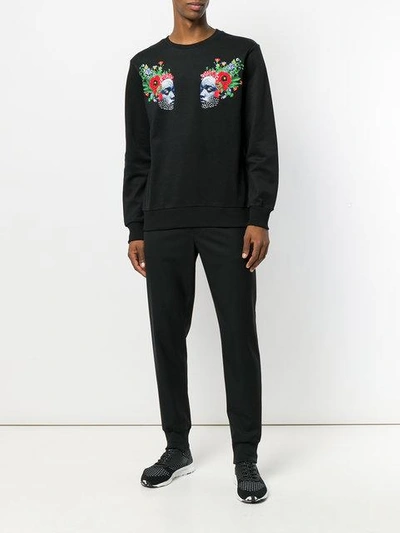 Shop Les Benjamins Face Print Sweatshirt