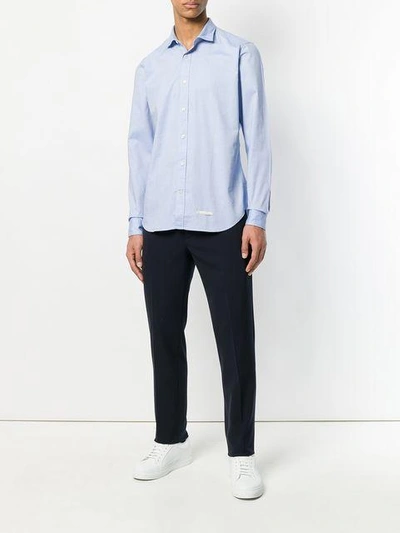 Shop Tintoria Mattei Classic Formal Shirt - Blue
