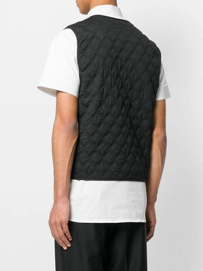 Shop Alyx Quilted Waistcoat In Black