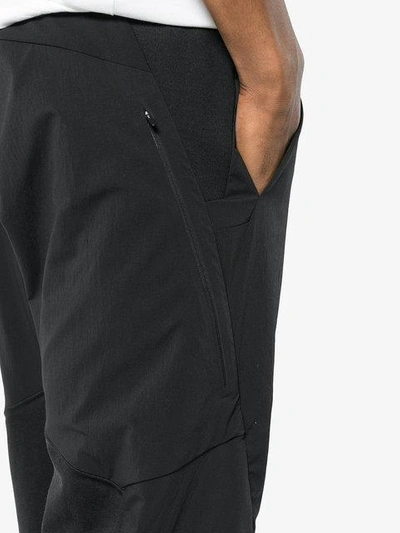 Shop Arc'teryx Veilance Black Wool Dyadic Tapered Trousers
