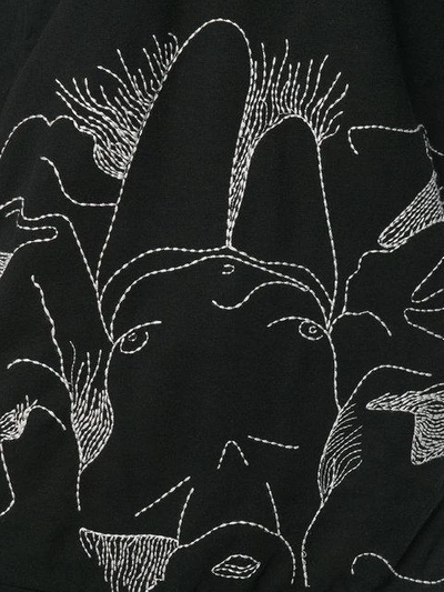Shop 11 By Boris Bidjan Saberi Designer Pattern Sweatshirt - Black