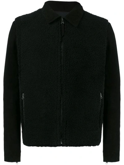 Shop Lot78 Reverse Shearling Jacket In Black