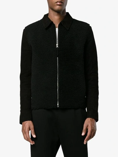 Shop Lot78 Reverse Shearling Jacket In Black