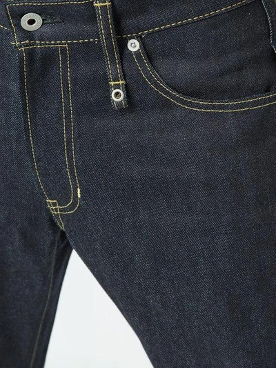 Shop Fdmtl Cropped Straight-leg Jeans In Blue
