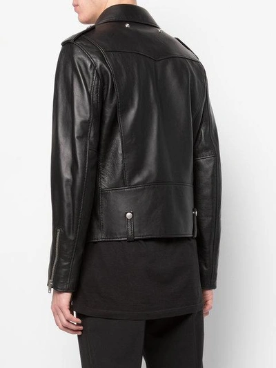 Shop Coach Moto Jacket In Black