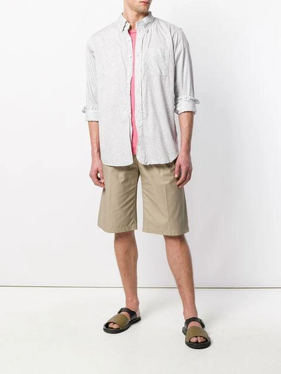Shop Engineered Garments Abstract Branches Pattern Shirt In White