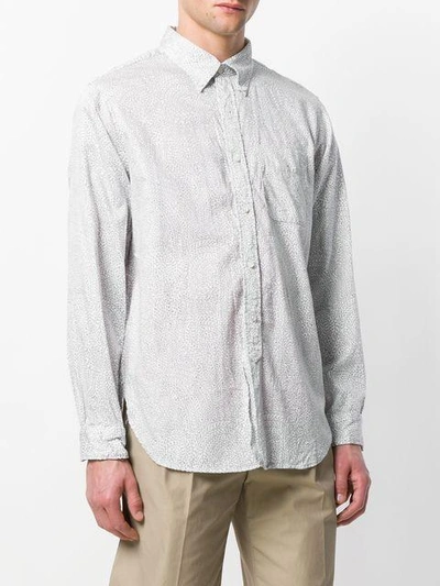 Shop Engineered Garments Abstract Branches Pattern Shirt In White