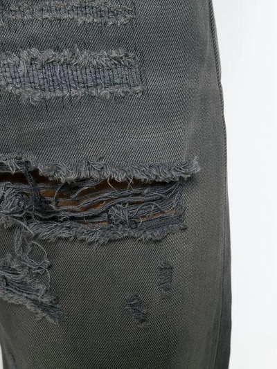 Shop Faith Connexion Distressed Regular Jeans In Grey