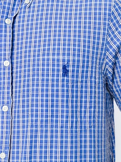 short-sleeved check shirt