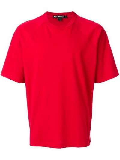 Shop Y-3 Logo Print T-shirt - Red