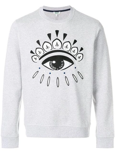 Shop Kenzo Eye Sweatshirt - Grey