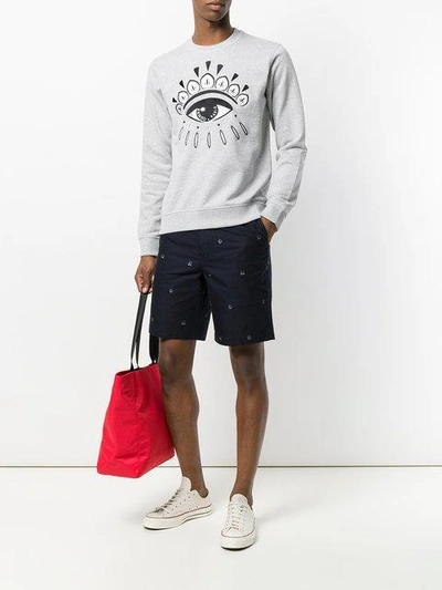 Shop Kenzo Eye Sweatshirt - Grey