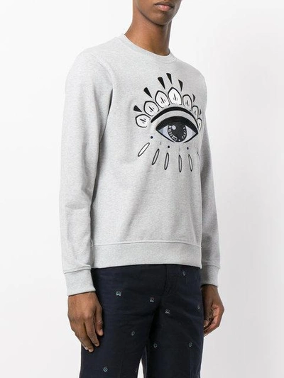 Shop Kenzo Eye Sweatshirt - Grey