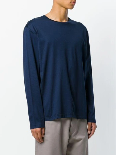 Shop E. Tautz Long-sleeved Top In Blue
