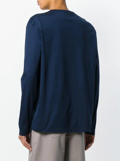 Shop E. Tautz Long-sleeved Top In Blue