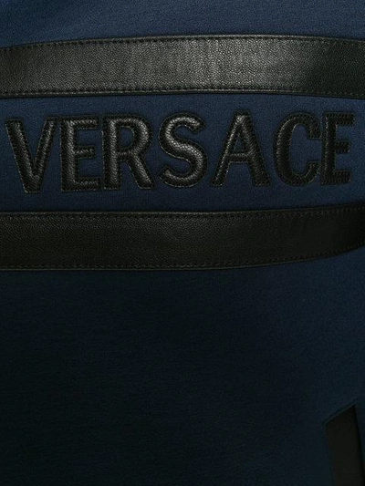Shop Versace Panelled Hooded Jacket