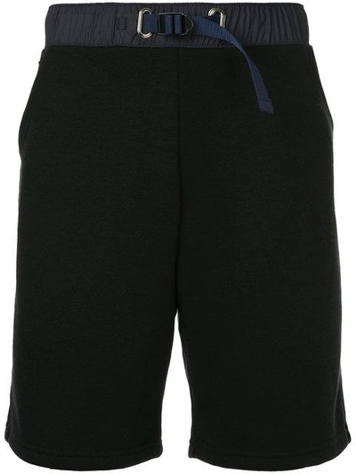 Shop John Elliott Elasticated Fitted Shorts - Black