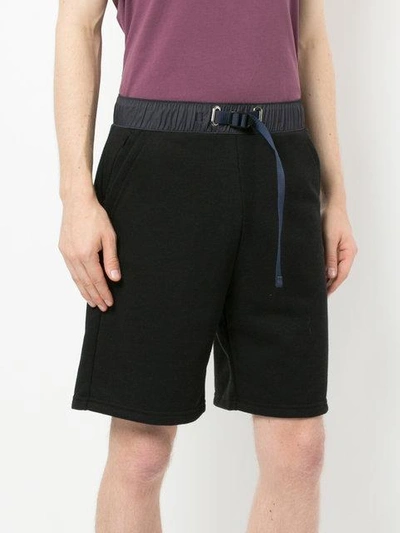 Shop John Elliott Elasticated Fitted Shorts - Black