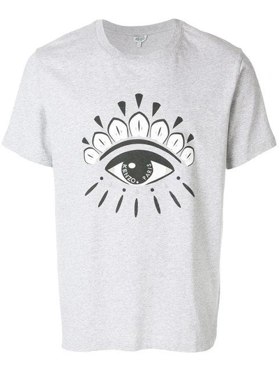 Shop Kenzo Eye T-shirt In Grey