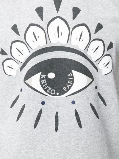 Shop Kenzo Eye T-shirt In Grey