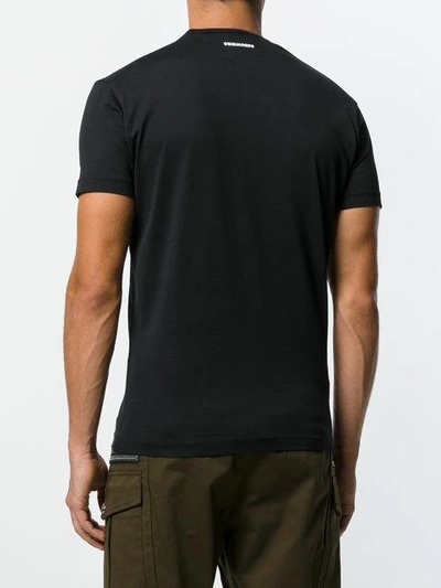Shop Dsquared2 Colour-block T-shirt - Black