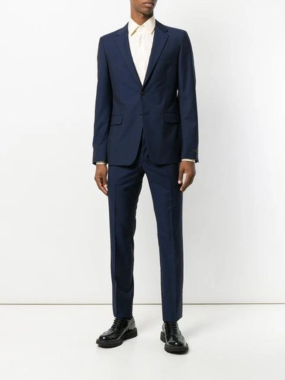 Shop Prada Slim-fit Formal Suit - Blue