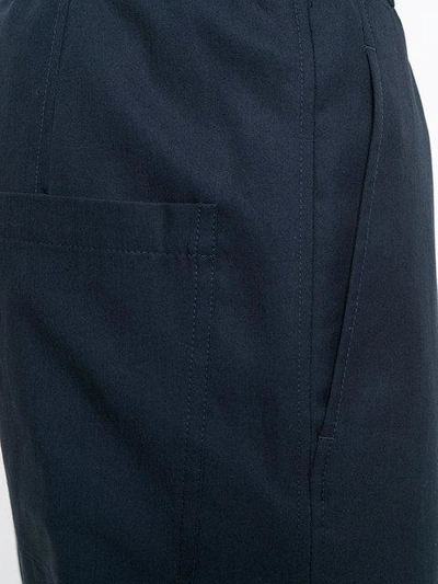 Shop Neil Barrett Elasticated Waist Shorts In Blue