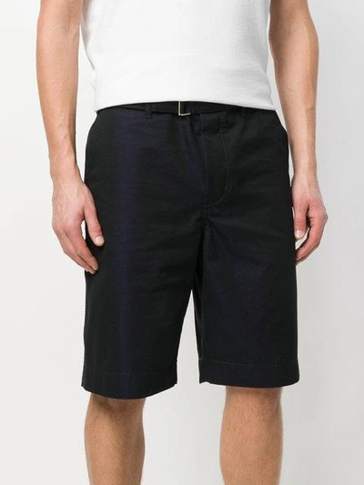 Shop Sacai Sheen Bermuda Shorts - Blue