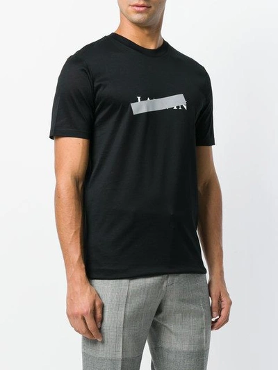 Shop Lanvin Logo Detail T-shirt In Black