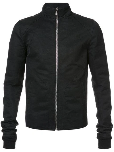 Shop Rick Owens Intarsia Jacket In Black