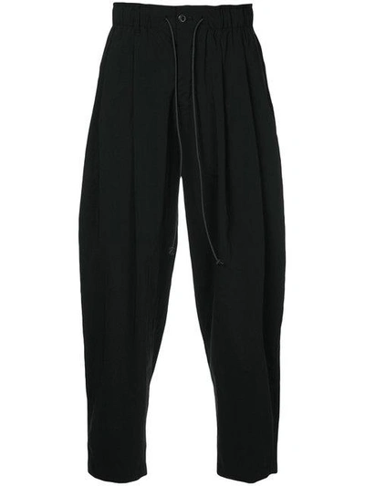 draped track trousers