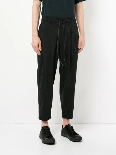 draped track trousers