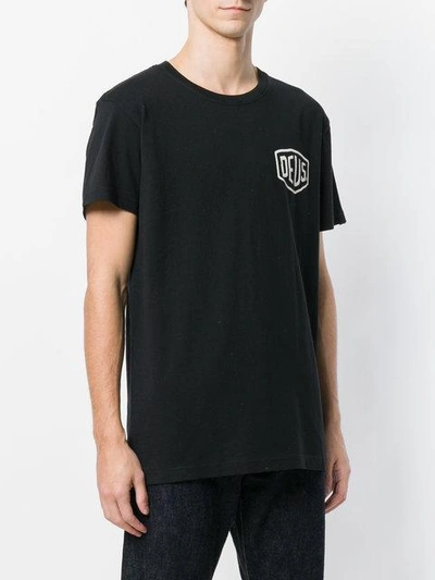 Deus Ex Machina Logo-print Cotton T-shirt In Black