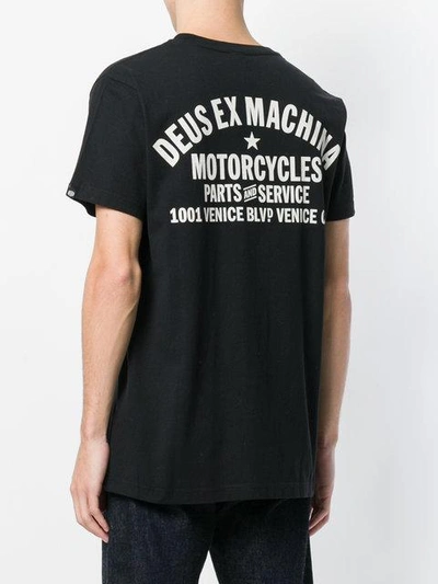 Deus Ex Machina Logo-print Cotton T-shirt In Black
