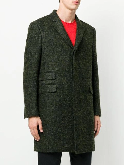 Shop Stella Mccartney Single Breasted Coat In Green