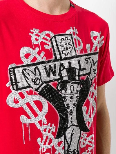 Shop Philipp Plein Monopoli T-shirt In Red
