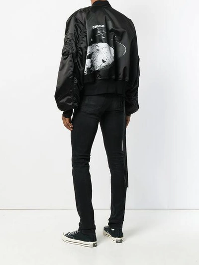 Shop Ben Taverniti Unravel Project Bomber Jacket In Black