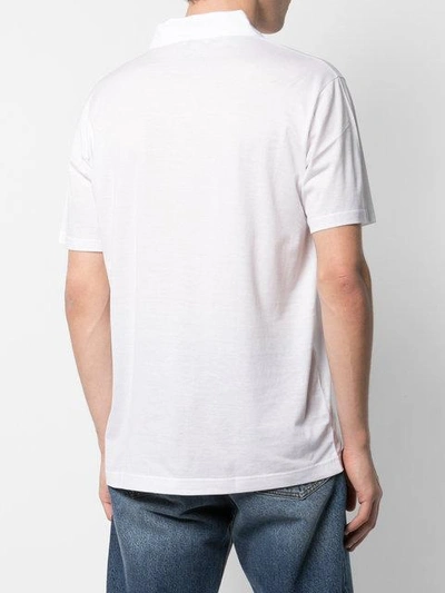 Shop Sunspel Polo Shirt In White