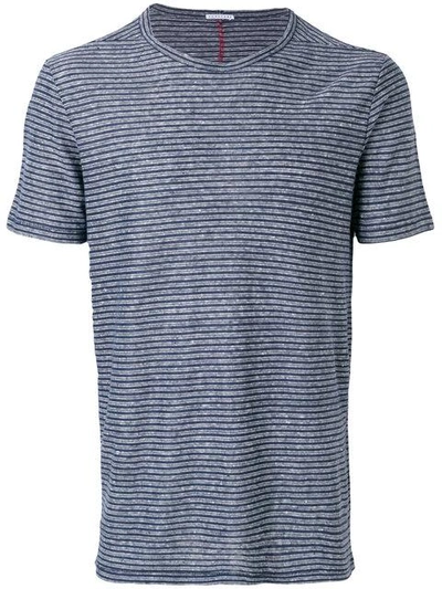 Shop Homecore Striped Fitted T In Blue