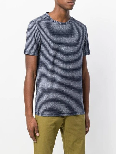 Shop Homecore Striped Fitted T In Blue
