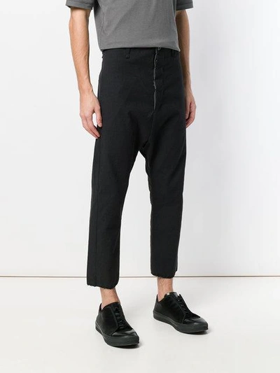 Shop A Diciannoveventitre Cropped Trousers In Black