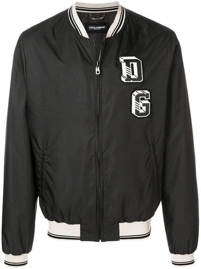 Shop Dolce & Gabbana Lightweight Designer Jacket In Black