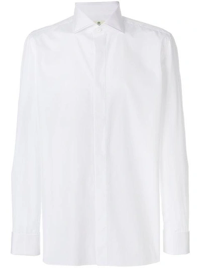 Shop Borrelli Classic Formal Shirt In White