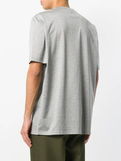 Shop Lanvin Printed T-shirt In Grey