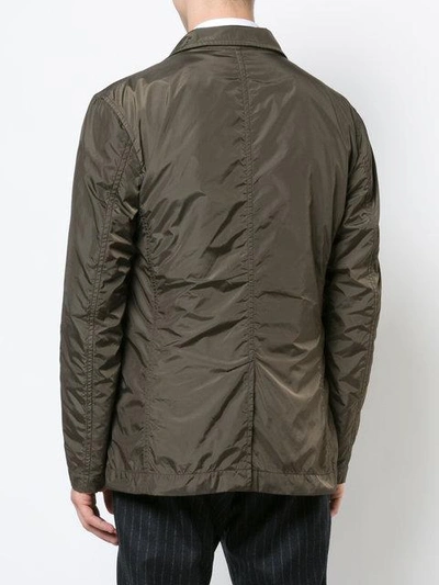 Shop Issey Miyake Lightweight Slim Fit Jacket In Green