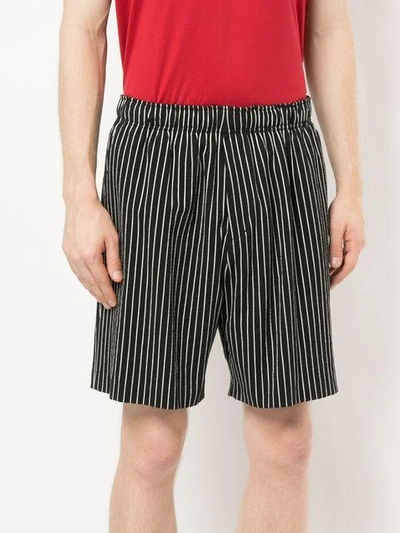 Shop Roar Striped Shorts - Black