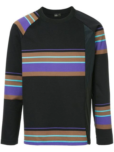 asymmetric striped sweatshirt