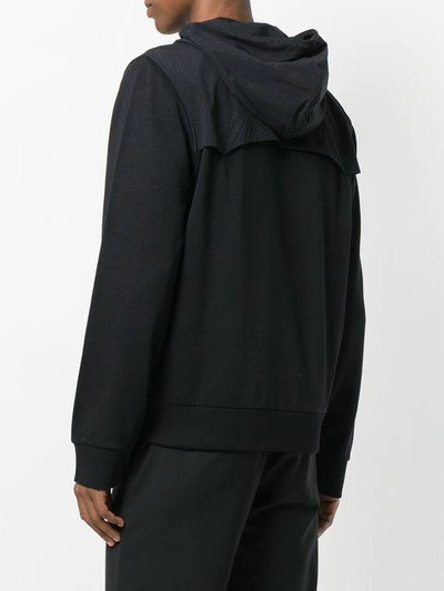 Shop Kenzo Zipped Hoodie - Black